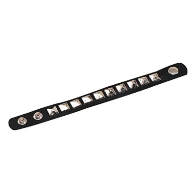 Imagen de NEW GOTH PUNK BLACK STUDDED WRISTBAND FANCY DRESS (accesorio de disfraz)