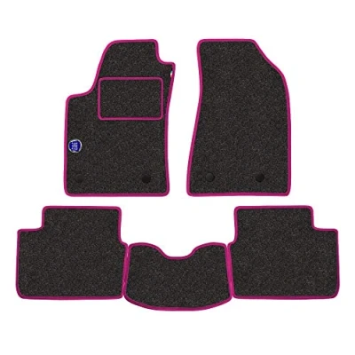 Imagen de Juego de Alfombrillas Fabricado para BMW Serie 3 E46 Coupe año 1998 a 2006 moqueta Fabricada en Italia, Color Gris con Escudo