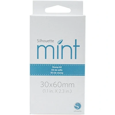 Imagen de Silhouette El Kit Menta Contiene Todos los Materiales Que Necesitas para Crear Tus Propios Sellos Personalizados con la máquina Mint, Multicolor, 1.5x2.6x1.25 Inches
