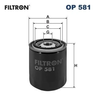 Imagen de FILTRON OP 581 Filtro de aceite 3/4 16 UNF enroscable NISSAN: TERRANO 2, Primera Berlina, 1, FORD: Maverick SUV, SUBARU: LEONE 1