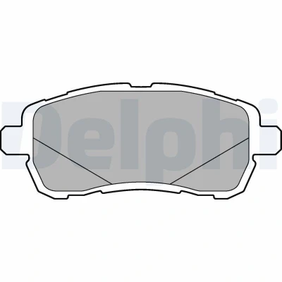 Imagen de DELPHI LP3279 Juego de pastillas freno no preparado para indicador desgaste Chapa antichirridos sin accesorios FORD: KA+ Hatchback, Berlina