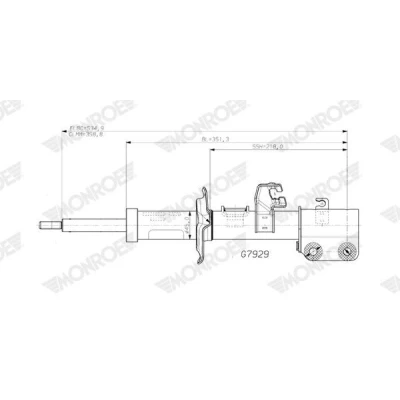 Imagen de MONROE G7929 amortiguador Presión de gas Bitubular Columna NISSAN: Micra V Hatchback (K14) 1.0 DIG T 117, 0.9 LPG, IG T, LPG