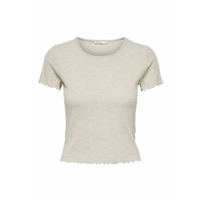 Imagen de ONLY Onlemma Short Camiseta básica, Mujer, Talla: XS, Pumice stone