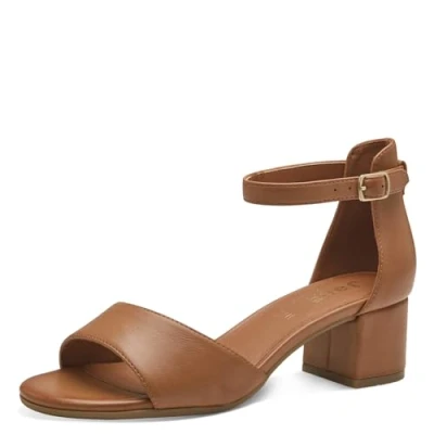 Imagen de Jana Softline 8 28361 42 300 Tan Sandalia Plana Cómodo Calzado Multiuso Diario Festivo Elegante, talón Mujer, marrón, 37 EU Ancho