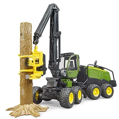 Imagen de bruder 02135 Cosechadora John Deere 1270G con 1 tronco de árbol 1:16 Vehículo, Granja, Bosque, Silvicultura, Tractor, Tractor agrícola, Bulldog, Transporte madera, Juguete
