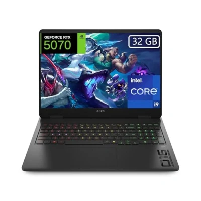 Imagen de HP OMEN 16 am0035ns Ordenador portátil Gaming 16&quot; 2K Intel Core i9 14900HX, 32GB RAM, 1TB SSD, NVIDIA RTX 5070, FreeDos Negro Teclado QWERTY Español