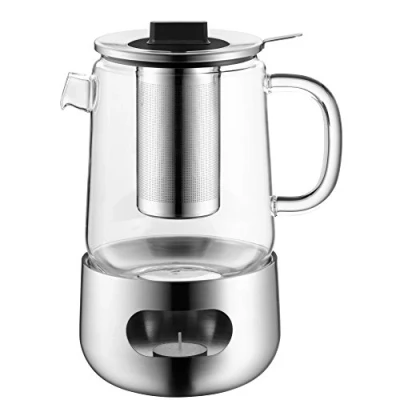 Imagen de WMF SensiTea Tetera con Calentador, Acero Inoxidable, Vidrio, 1,3