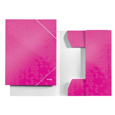 Imagen de LEITZ 39820023 Carpeta de cartón 3 solapas DIN A4 WOW color fucsia