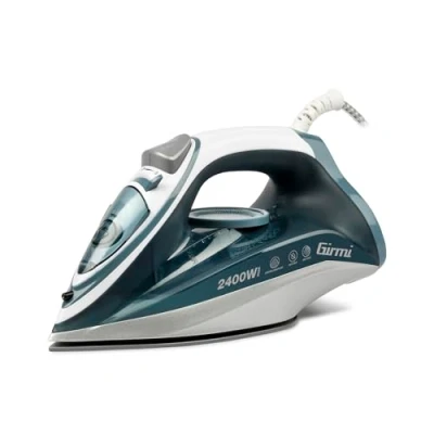 Imagen de Girmi ST51 Plancha de vapor, alta potencia 2400 W, placa cerámica, mango ergonómico, capacidad 250 ml, función antical, antigoteo, autolimpieza