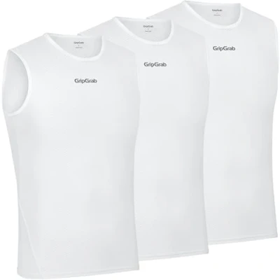 Imagen de GripGrab Camiseta Interior Ciclismo Ultralight Pack 1 o 3ud Tirantes Rejilla Segunda Piel Transpirable Verano