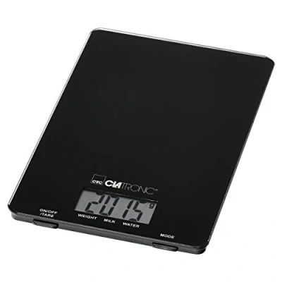 Imagen de Clatronic KW 3626 Báscula de Cocina Digital, 5 kg Pasos 1 g, función Tara, Negro