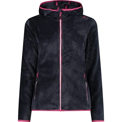 Imagen de CMP Chaqueta polar de mujer Highloft con capucha fija, Titanio Fucsia, XXS