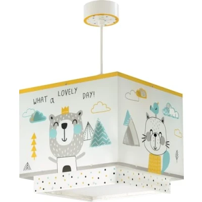 Imagen de Dalber Lámpara Infantil de Techo Colgante Hello Little Animales, Multicolor