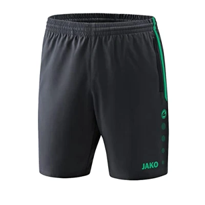 Imagen de JAKO Pantalones Cortos Competition 2.0 para Hombre, Multicolor (Antracita/Turquesa), XXL