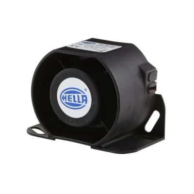 Imagen de HELLA Avisador de marcha atrás 112dB (A) Rango frecuencia: 1250Hz atornillado Cable: 159mm Conector: extremos cable abiertos Cant.: 1 3SL 996 139 111