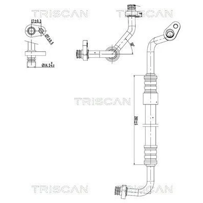 Imagen de TRISCAN 9010 28091 Tubería de baja/alta presión, aire acondicionado compresor a condensador CITROËN: Berlingo II
