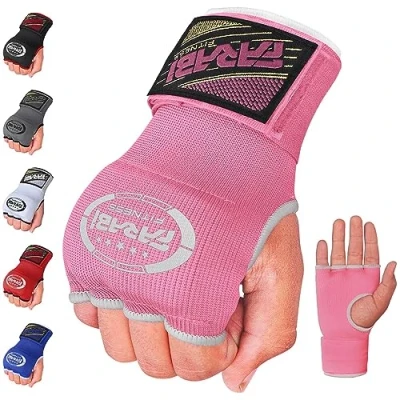 Imagen de Farabi Sports Vendas de Boxeo Guantes para niños y Adultos, Hombres &amp; Mujeres, Entrenamiento MMA, Muay Thai (Niños, Pink)
