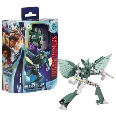 Imagen de Transformers Juguetes EarthSpark, Figura Terran Nightshade Deluxe Class, Juguete Robot de 12,5 cm, A Partir 6 años