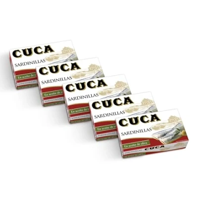 Imagen de Cuca Sardinillas en aceite de oliva, Pack 5 latas 90gr