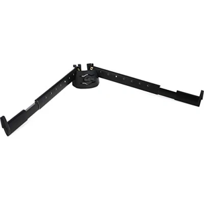 Imagen de K&amp;M 18866 Kit base soporte B negro anodizado extensión inclinada para teclado con columna Spider Pro