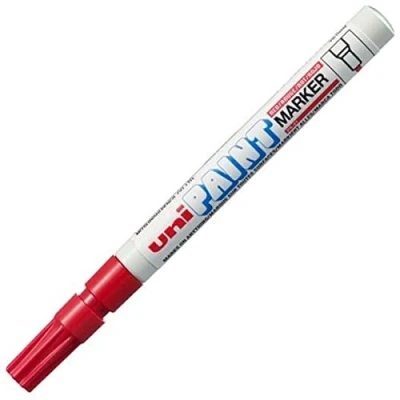 Imagen de Rotulador permanente Uni Ball Paint PX 21L Rojo 12 Piezas