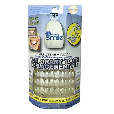 Imagen de Instant Smile Kit patentado de reparación temporal dientes multitonos, reemplace un diente faltante en minutos