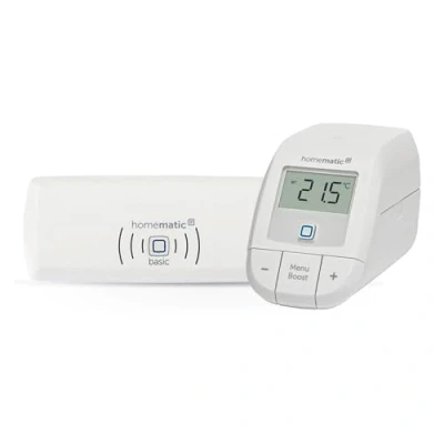Imagen de Homematic IP Smart Home 160955A0 Kit básico de Control Digital para calefacción con o sin aplicación, Alexa, Google Assistant, fácil instalación, termostato, termostato