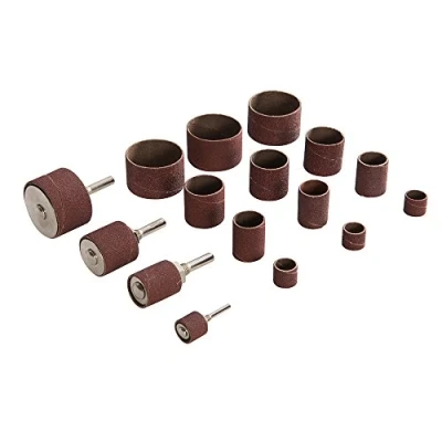 Imagen de Silverline Tools 381141 Juego de Tambores y Rodillos Lija, 13, 19, 25, 38 mm Diámetro, Caja 20