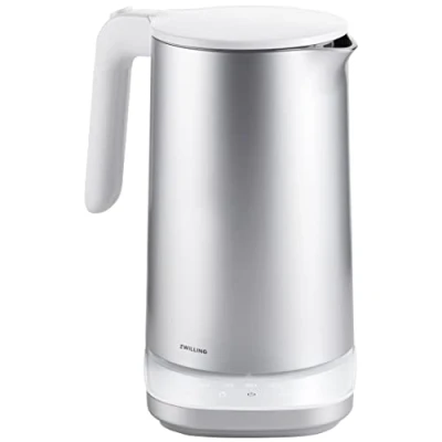 Imagen de ZWILLING ENFINIGY Hervidor de agua Pro con ajuste temperatura, Filtro antical acero inoxidable y función mantener en caliente, 1850 W, 1,5 l, Plata