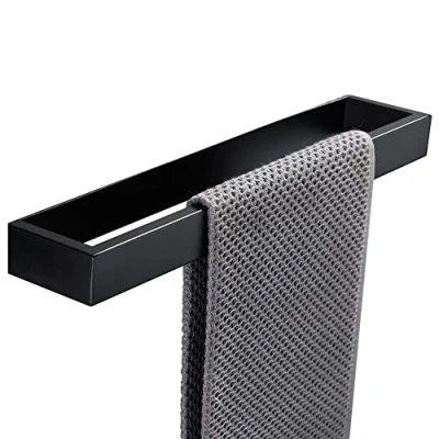 Imagen de Biutimarden Toallero de 40 cm, Acero Inoxidable, Autoadhesivo (Negro)