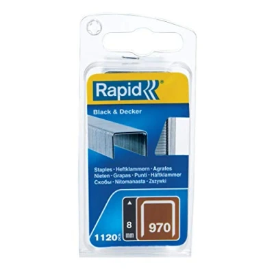 Imagen de Rapid 40109550, Grapas para Black and Decker, Tipo 970/8 mm, 1120 unidades