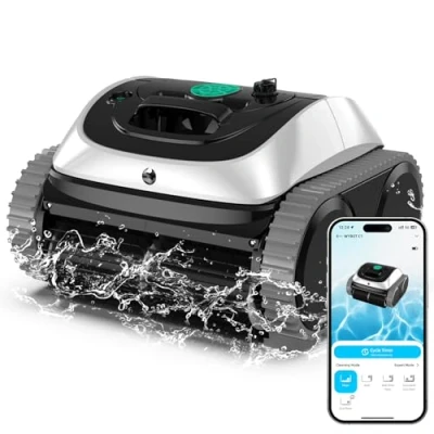 Imagen de Wybot Robot de Piscina inalámbrico con batería, planificación Inteligente rutas, Limpieza Totalmente automática Suelos, líneas Agua y Paredes, 150 min autonomía, hasta ㎡