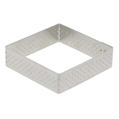 Imagen de De Buyer, ARO CUADRADO PERFORADO, L 15CM, ALT 2,15 x 15 cm 3099.21