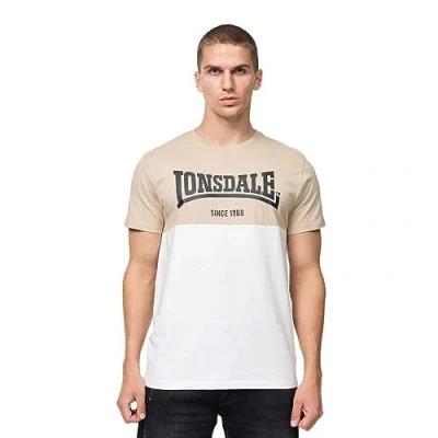 Imagen de Lonsdale Sandscove Camiseta, Arena, Blanco Y Negro, XL para Hombre