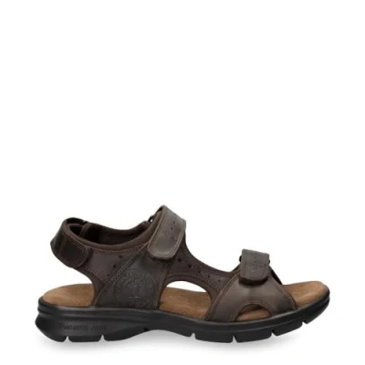 Imagen de Panama Jack Sandalias Exteriores de Piel Marrón Salton Basics C1 Para Hombre