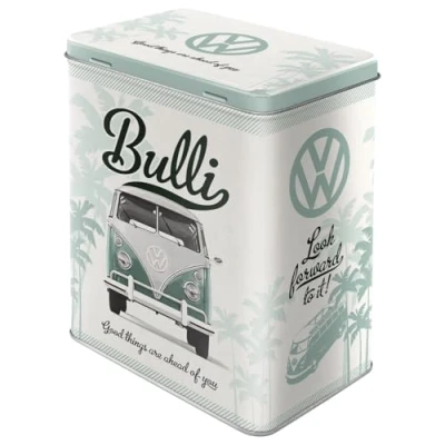 Imagen de Nostalgic Art Caja de Almacenamiento Retro l VW Good Things Idea Regalo Furgoneta Volkswagen, Lata Grande café, Diseño Vintage, 3