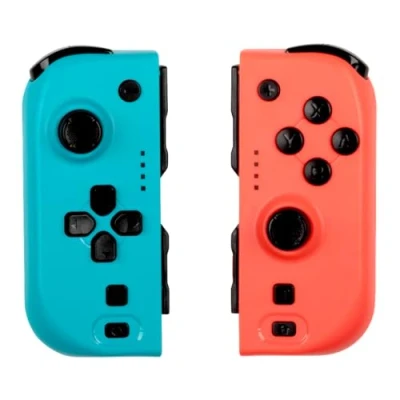 Imagen de Konix Par de mandos Joypads para Nintendo Switch, Switch Lite y OLED Autonomía 8 h Función vibración Azul rojo