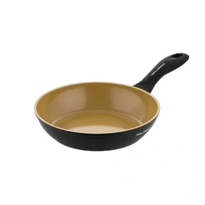 Imagen de FLORINA AMVEGAN Sartén de aluminio 20 cm I Alta durabilidad Recubrimiento cerámico con aceite oliva Fácil cocinar y enjuagar Para todo tipo cocción Diseño original
