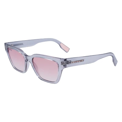 Imagen de Lacoste Women&#039;s Sunglasses L6002S Light Grey with Gradient Rose Flash Lens