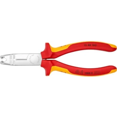 Imagen de Knipex Pelacables multifuncional cromado, aislados con fundas multicomponentes, según norma VDE 165 mm 13 46