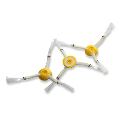 Imagen de vhbw 3x cepillo lateral compatible con iRobot Roomba 900, 980, 960 robot aspirador Set cepillos, blanco/amarillo