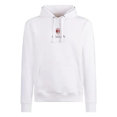 Imagen de AC Milan Classic Crest White_Man Sudadera con Capucha, Color Blanco, M Unisex Adulto