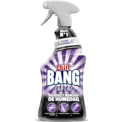 Imagen de Cillit Bang Manchas de Humedad y Suciedad, potente limpiador juntas negras, baño, cocina, formato spray, 750 ml