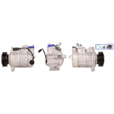 Imagen de LUCAS ACP838 Compresor de Aire Acondicionado PAG 46 R 134 a con juntas VOLKSWAGEN: Transporter 5 Bus, Multivan (7HM,