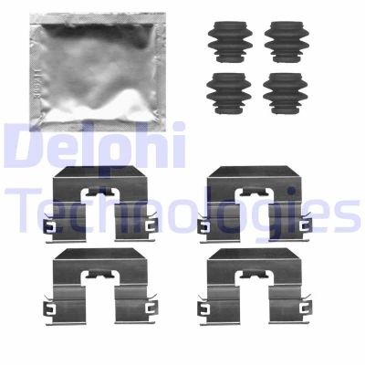Imagen de DELPHI LX0729 Kit de accesorios, pastillas frenos BMW: 1 Hatchback, MINI: Hatchback