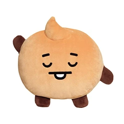 Imagen de Aurora World Aurora, 61446, BT21 Official Merchandise, SHOOKY Mini Baby Cushion, Peluche, marrón, Dibujo Animado, Color Brown, S
