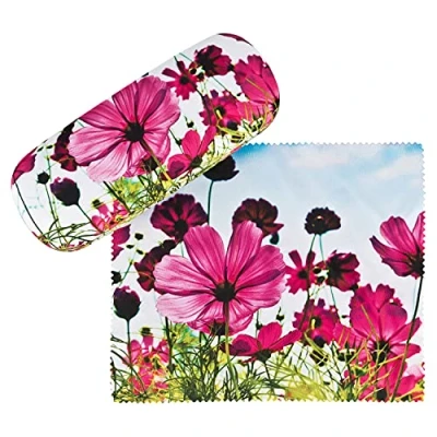 Imagen de VON LILIENFELD Estuche Gafas Prado de flores Funda Ligeramente Estable Colorido Paño limpieza