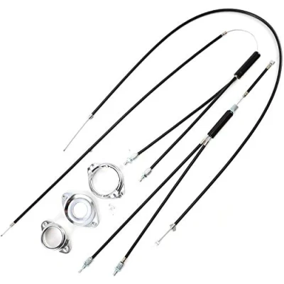 Imagen de Young Wolf juego de cables freno para bicicleta montaña BMX Gyro delantero + trasero, superior e inferior, rotor giratorio compatible