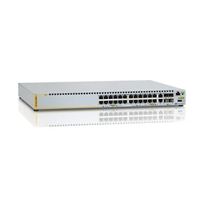 Imagen de Allied Telesis AT x310 26FP 50 24 Port 10/100BASE T PoE+, 2 Combo Ports (100/1000X SFP or 10/100/1000T), Stacking Ports, Single Fixed PSU