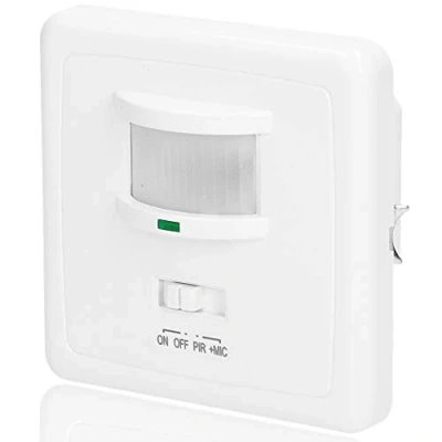 Imagen de ORNO OR CR 206 Interruptor de Luz con Sensor Movimiento y Sonido para Caja Eléctrica Øfi60 40W No es Compatible la iluminación LED (Detector Sonido)